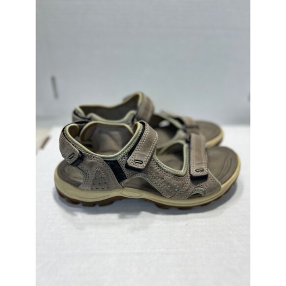 Ecco Womens off road Sandals Size 6 or 37 lite moon rock Leather Open Toe - Picture 1 of 10